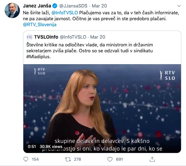 Fake news RTV Slovenija